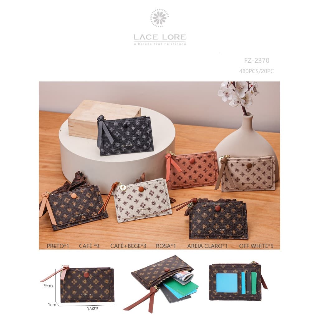 carteira feminina lace & lore