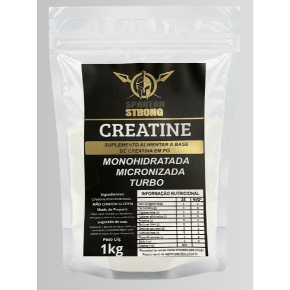 Creatina Monohidratada Pura Spartan Strong 1kg 300g