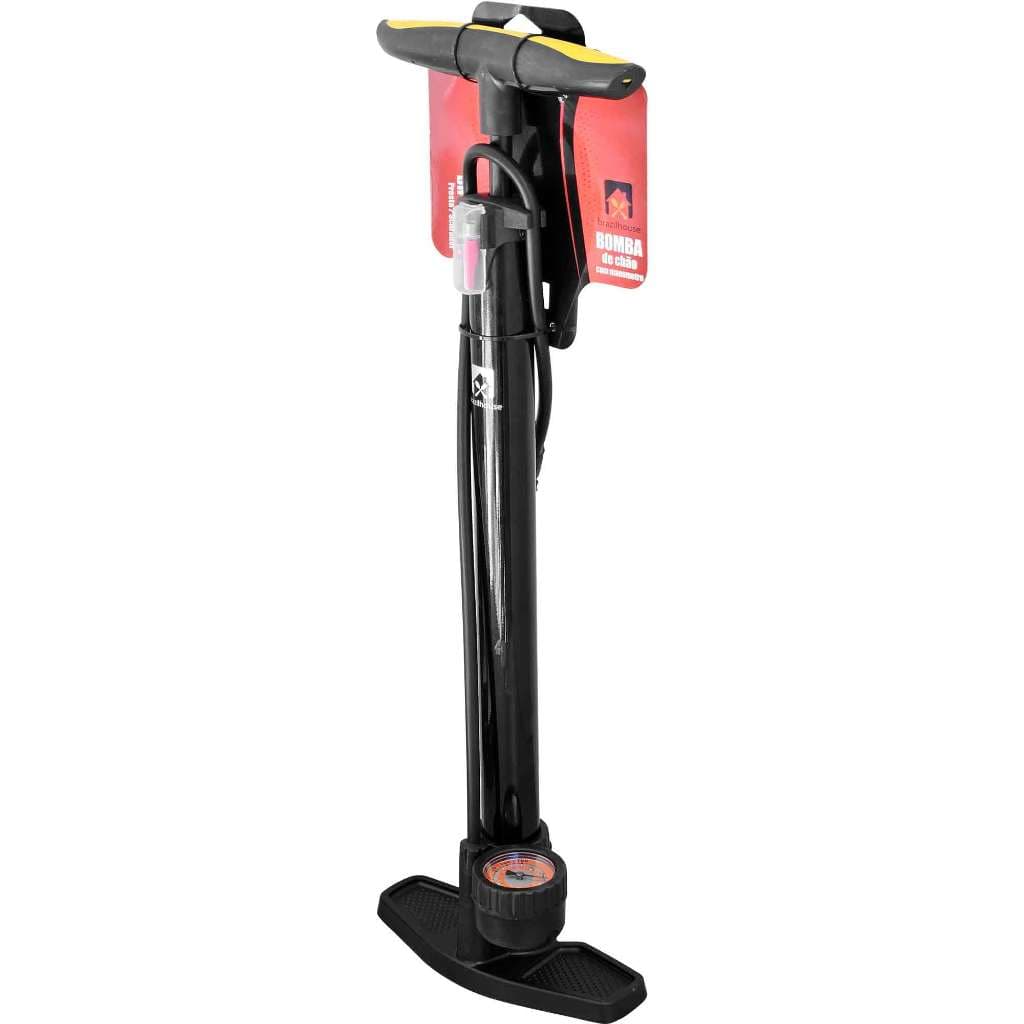 Bomba de Ar Bicicleta com Manômetro Moto Bola Balão Encher Pneu Portátil