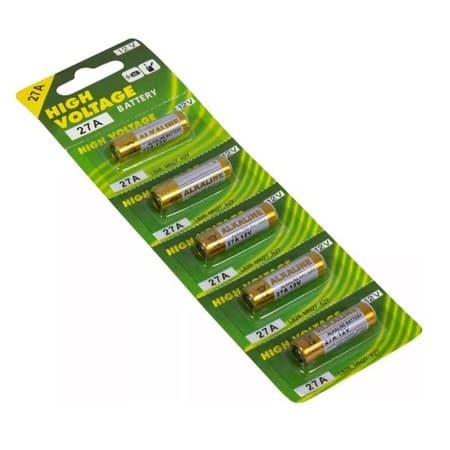 Pilha Para Controle De Portão 12v 23A /12v 27A Cartela Com 5 Peças