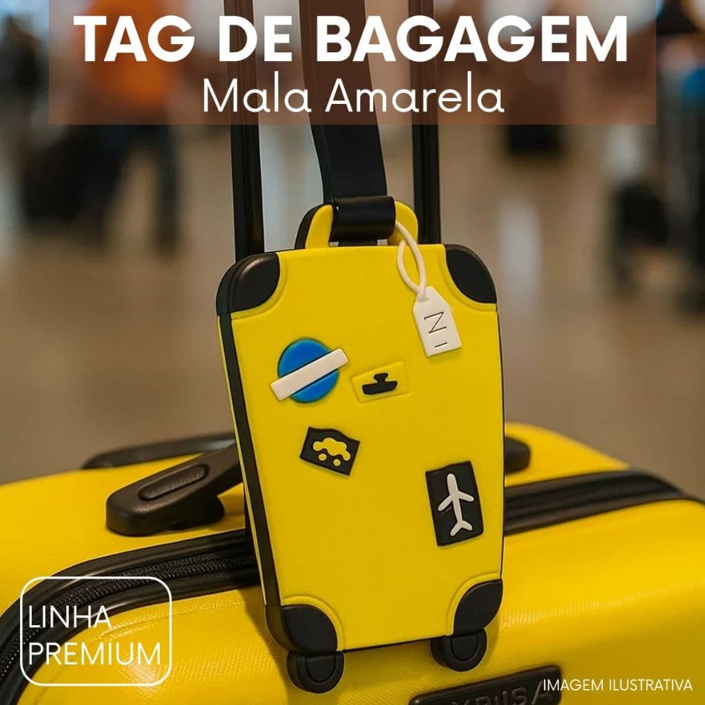 Tag De Bagagem Premium - Identificador De Mala Para Viagens