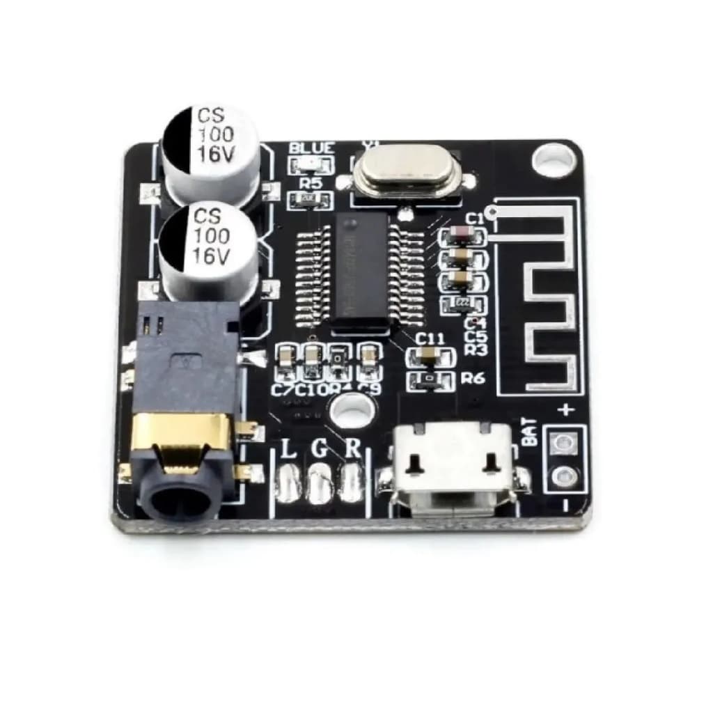Placa Receptor Mini Modulo Conexão Bluetooth 5.0 Áudio Mp3 Som