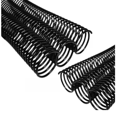 Espiral 20mm Encadernação Até 120 Folhas Preto 80 Unidades