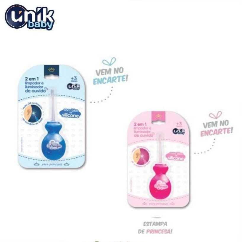 Unik – Baby – Limpador e iluminador de ouvido de silicone com luz de led