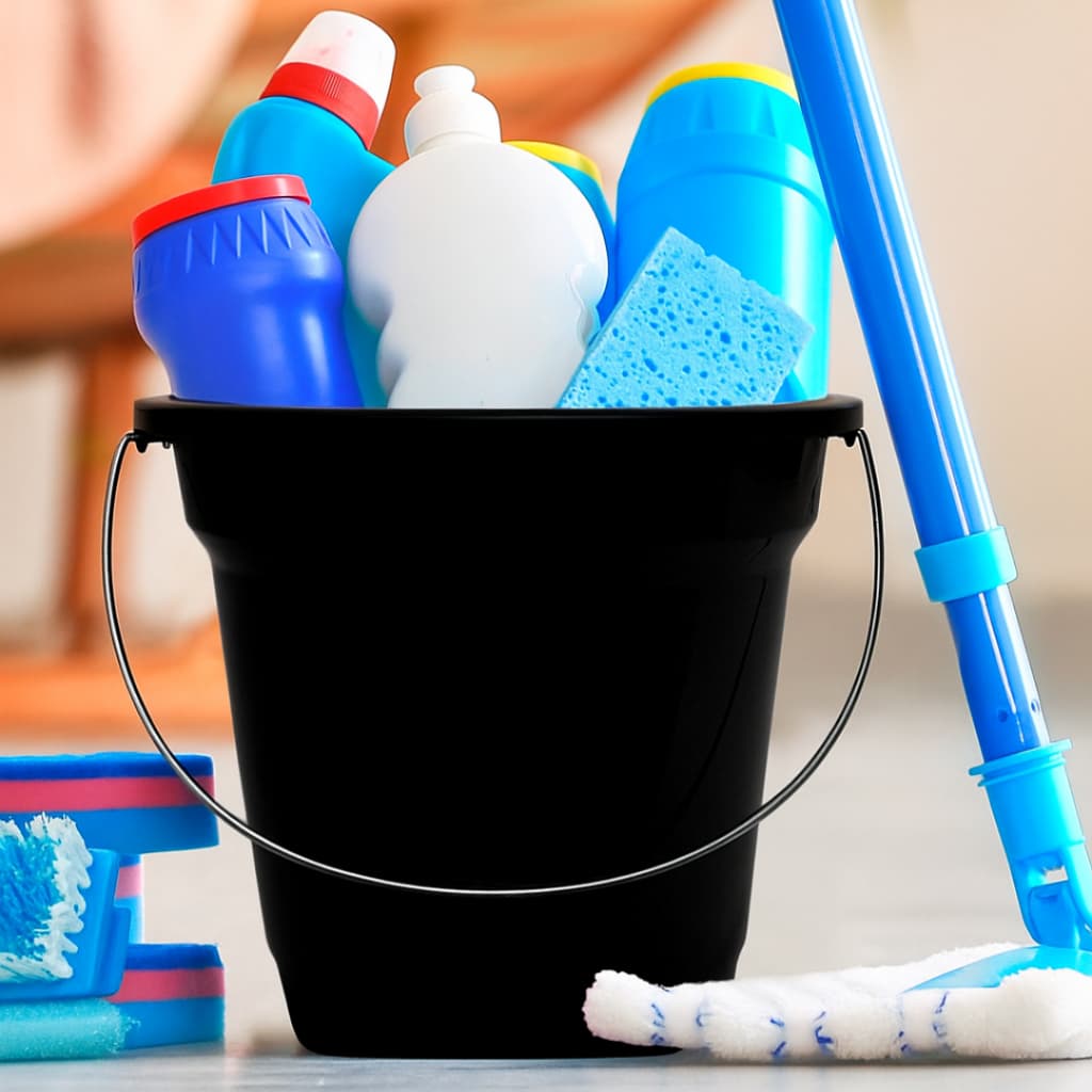 Balde Plástico Reforçado com Alças de Ferro Ideal para Limpeza Faxina 5 Litros