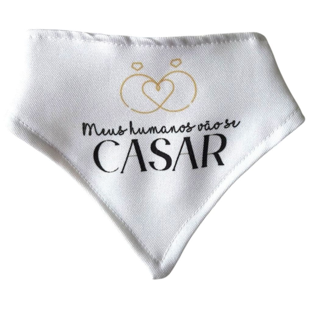 BANDANA PET CASAMENTO/NOIVADO/PET - PARA CÃES, GATOS, CACHORRO