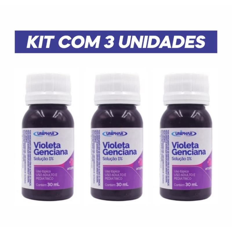 Violeta Genciana 30ml Solução 1% - Uniphar