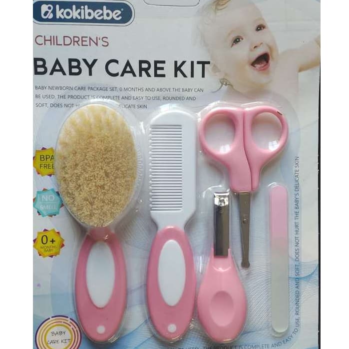 Kit Higiene Bebê Completo 5 Peças - Para Recém-Nascido com Escova Macia