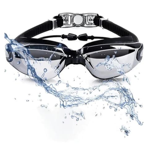 Óculos De Natação Profissional Com Protetor De Ouvido Piscina Praia Anti-Embaçamento