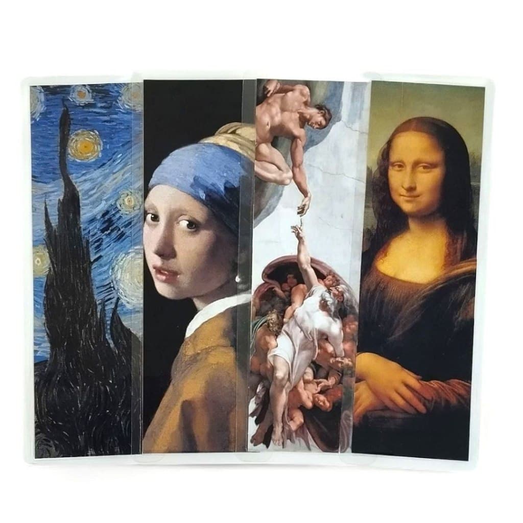 Marca Página | Marcador de Livro Plastificado Pinturas Famosas | Clássicos da Arte