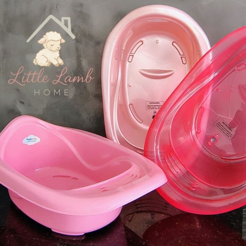 Banheira para Bebê 22 Litros Confortável Menino Menina Banho Prática Anatômica Segura e Resistente