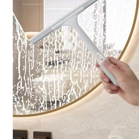 Rodo Mágico de Silicone Para Limpeza de Vidros e Pisos Secos e Molhados Uso 2 Em 1Duplo Original