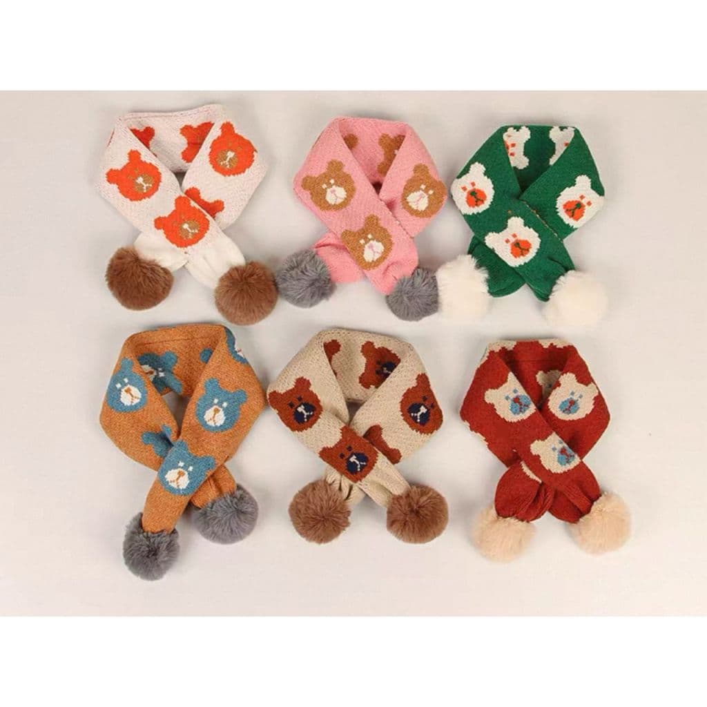 Cachecol De Lã Infantil Para Frio Inverno Bem Quente Cachecol De Pescoço Para Crianças