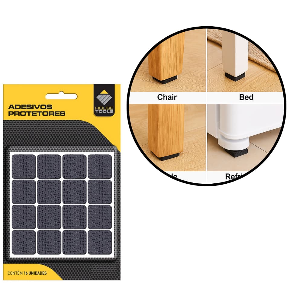 Protetor Antiderrapante para Móveis com 16 Unidades EVA para caixas de som suportes luminárias vasos