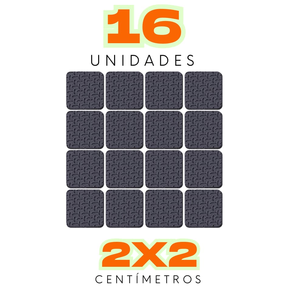 Protetor Antiderrapante para Móveis com 16 Unidades EVA para batentes silenciosos evitar o impacto