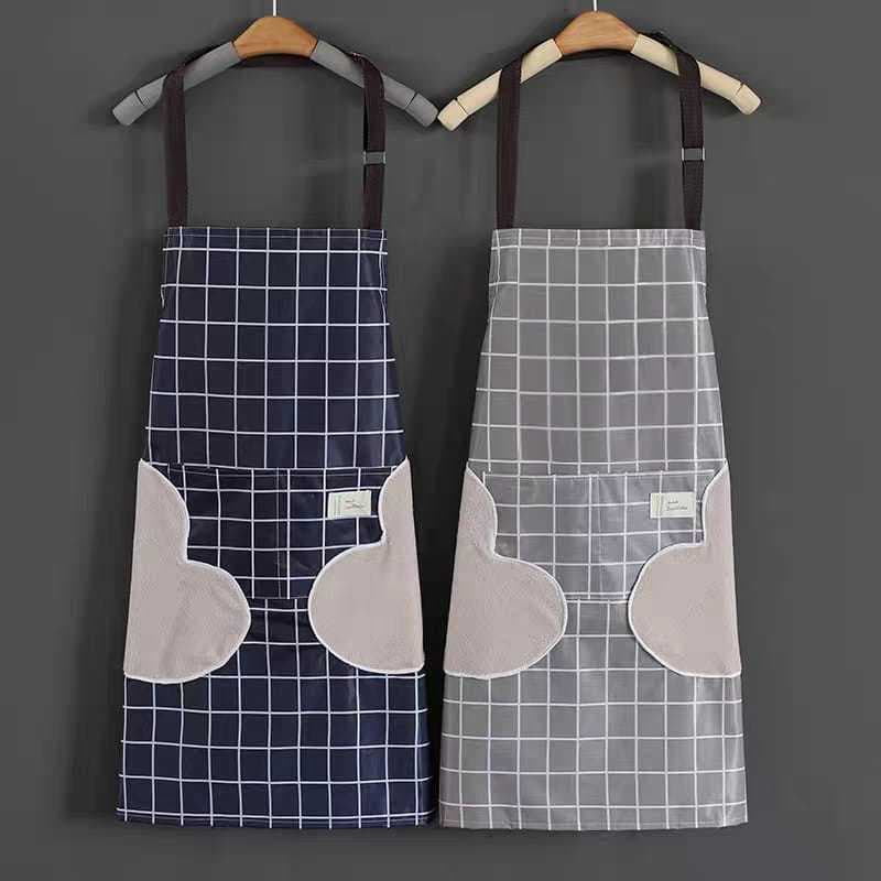 kit 2 Avental De Cozinha A prova D' Água  Cores Sortidas