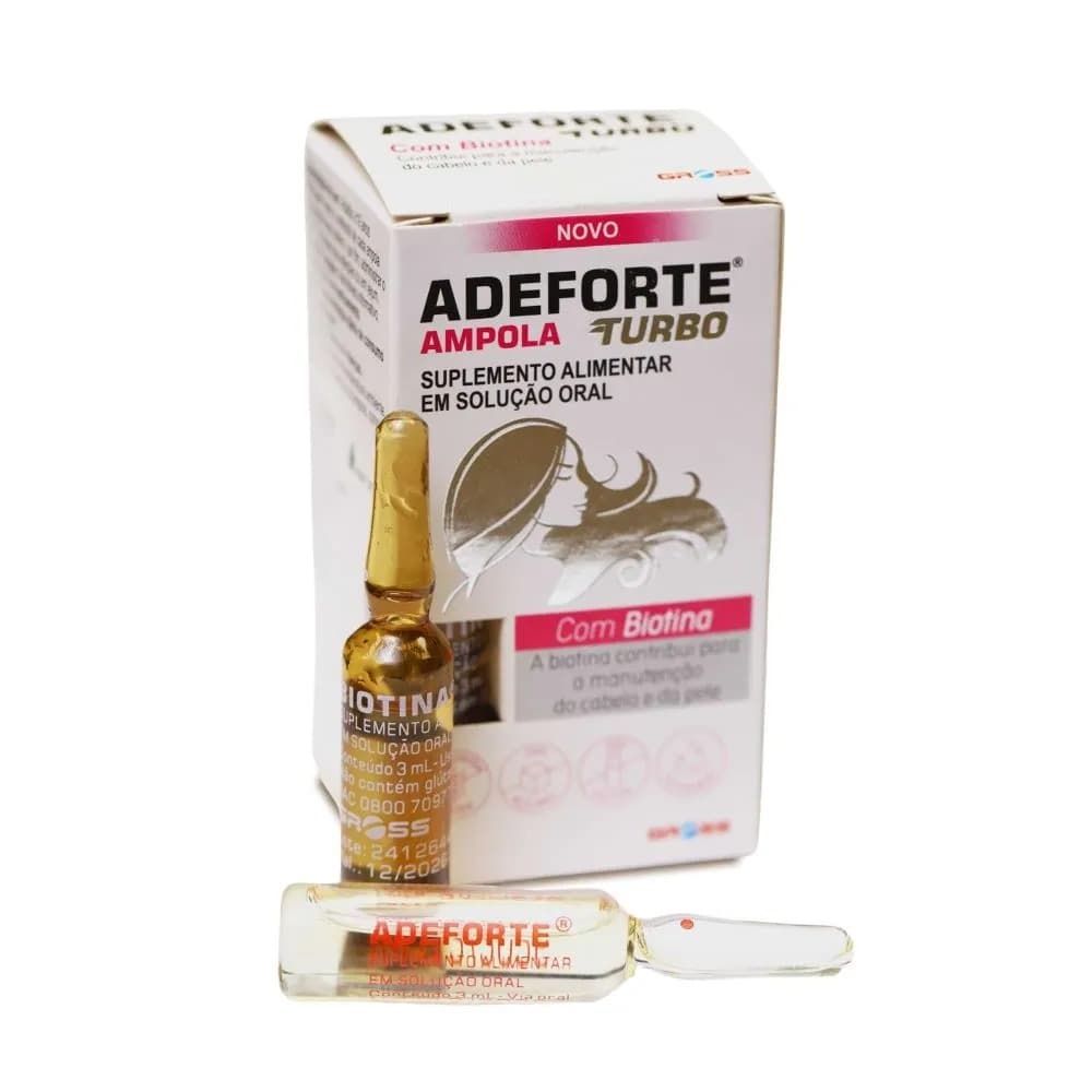 Adeforte Turbo Ampola 3Ml + Ampola Biotina 3ML