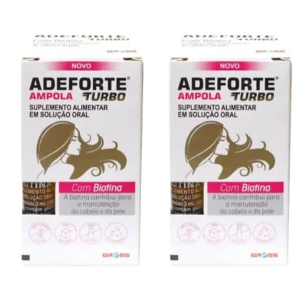 Kit C/2 Caixas De Adeforte Turbo (Original)