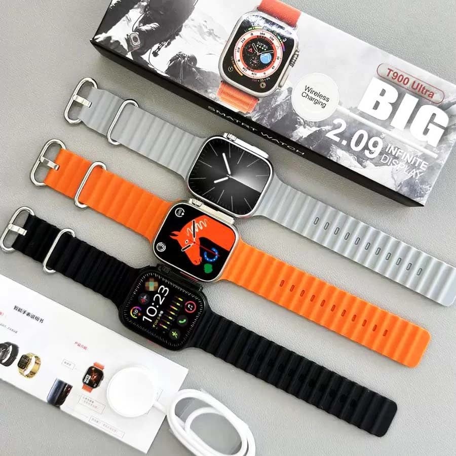 2026 Nova T900 Ultra Série 9 Relógio Ultra Smart Watch Esportivo Sem Fio À Prova D'água