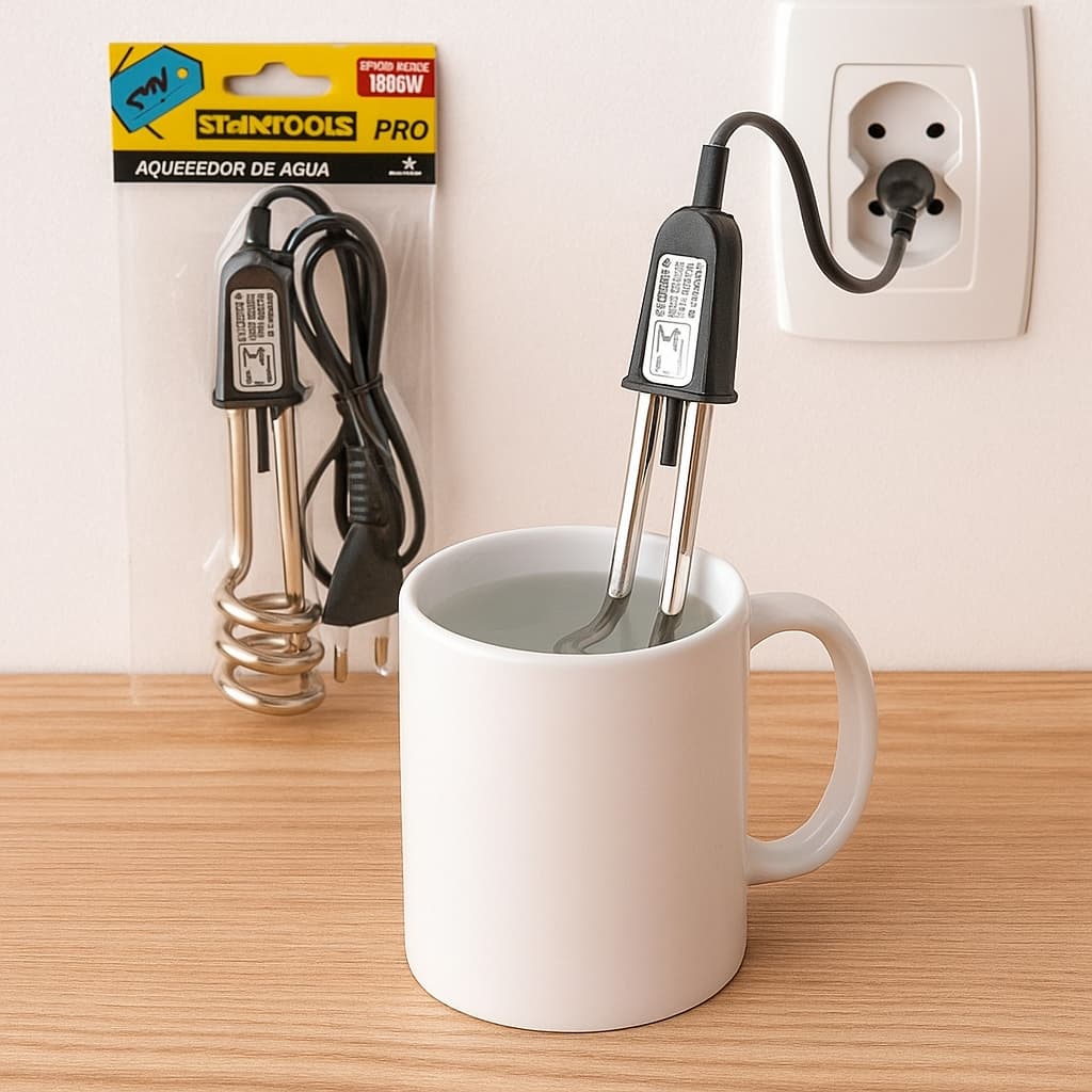 Ebulidor Elétrico Portátil Ferve Água Rápido 500w 1000w - 110v ou 220v