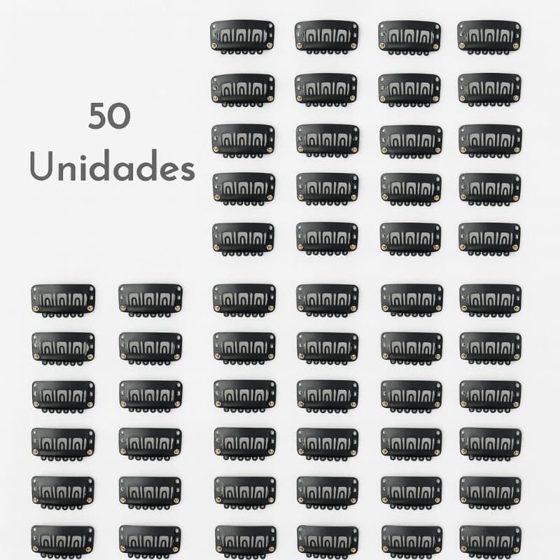 50 Presilhas para aplicação de alongamento aplique Tic Tac