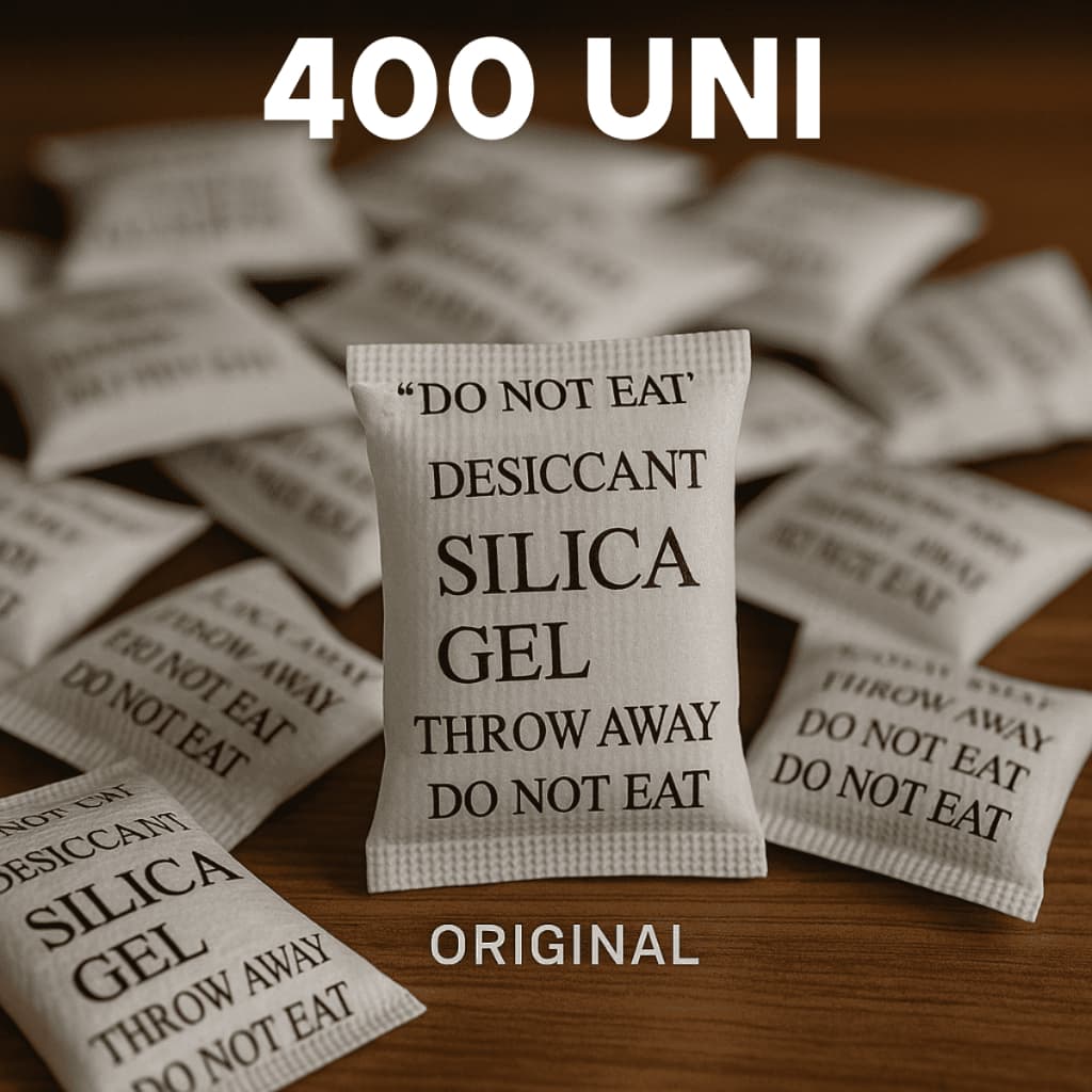 Sílica Gel 400 Unidades Sachê 1g Umidade Antimofo Desumidicador de Ambiente Original