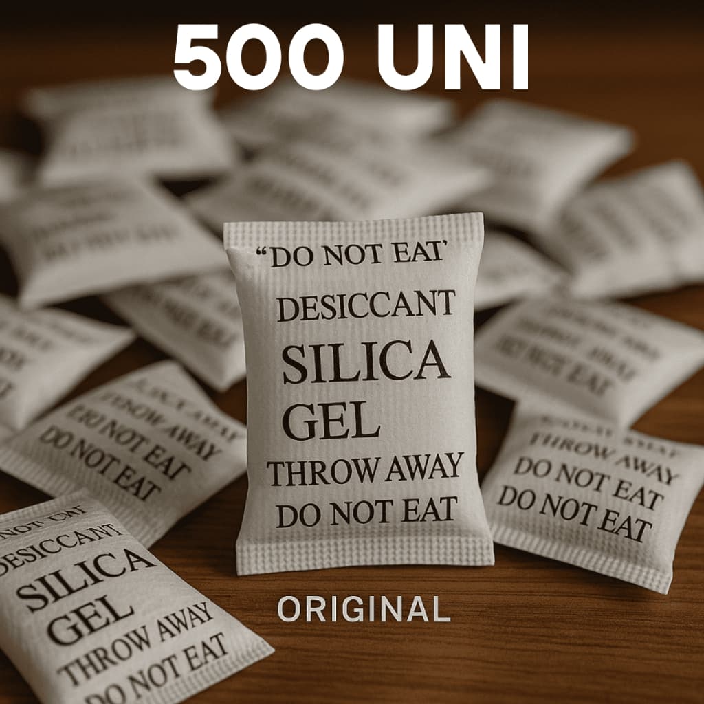 Sílica Gel 500 Unidades Sachê 1g Umidade Antimofo Desumidicador de Ambiente Origina