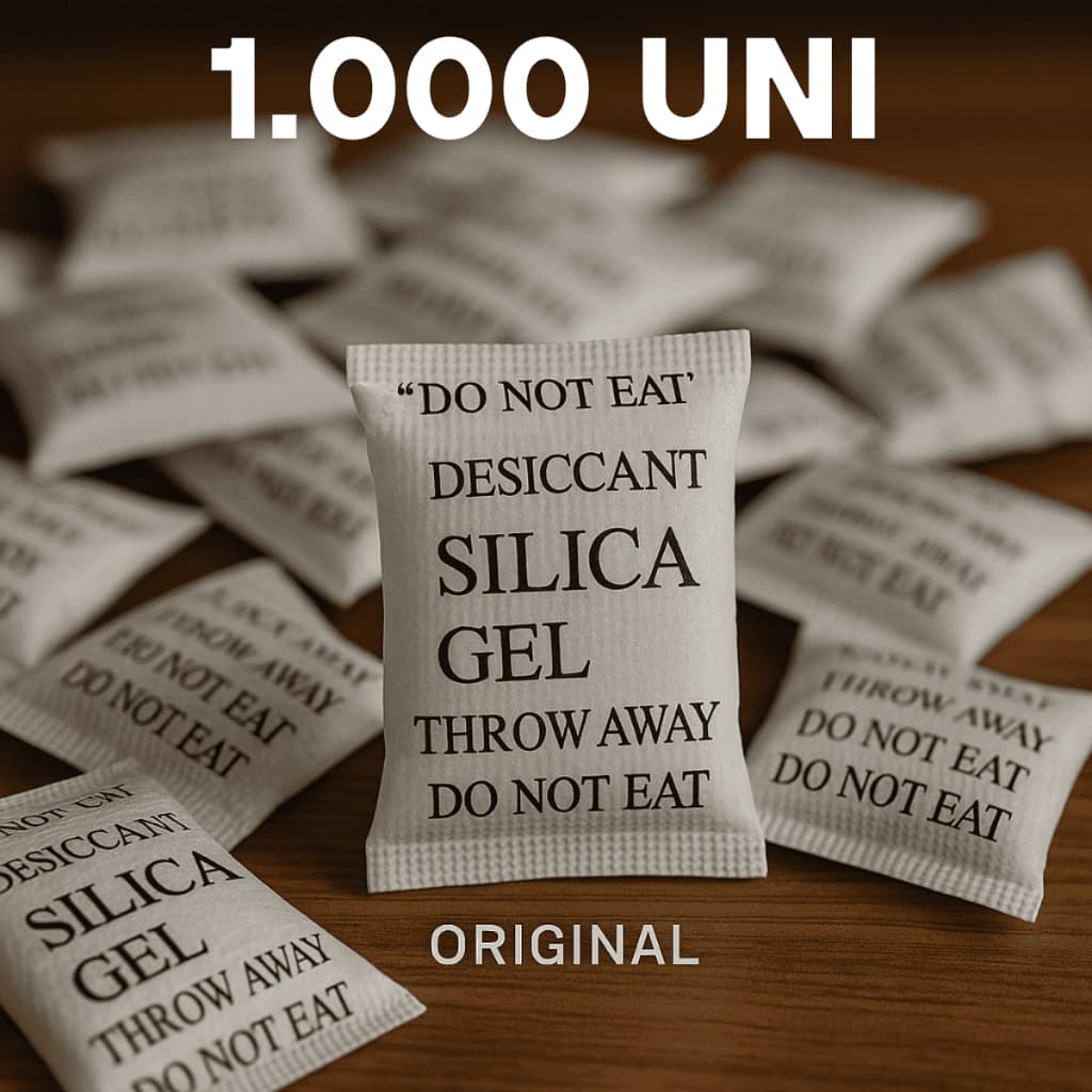 Sílica Gel 1.000 Unidades Sachê 1g Umidade Antimofo Desumidicador de Ambiente Original