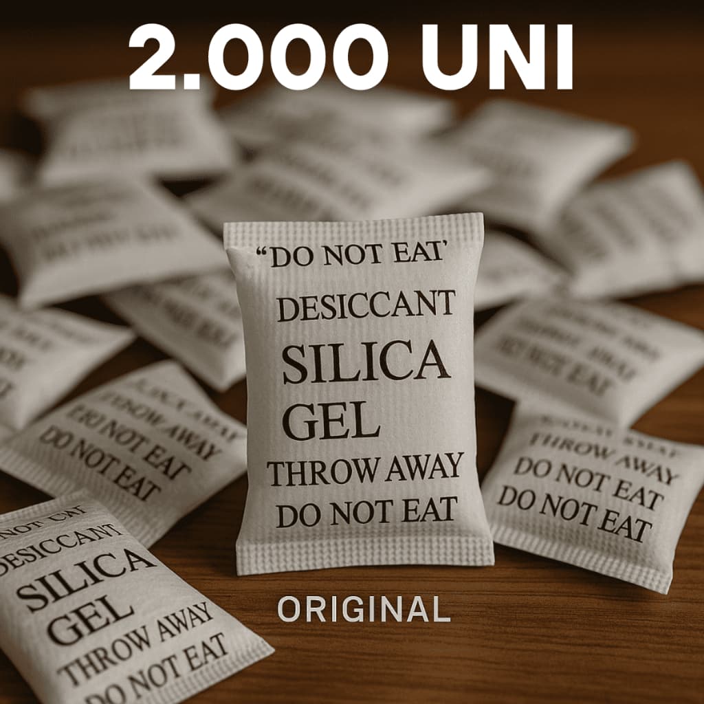 Sílica Gel 2.000 Unidades Sachê 1g Umidade Antimofo Desumidicador de Ambiente Original