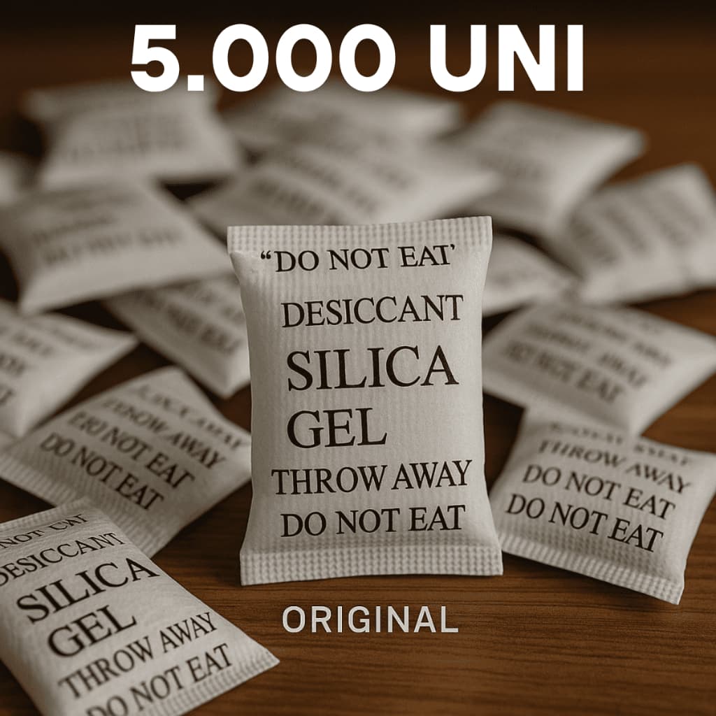 Sílica Gel 5.000 Unidades Sachê 1g Umidade Antimofo Desumidicador de Ambiente Original