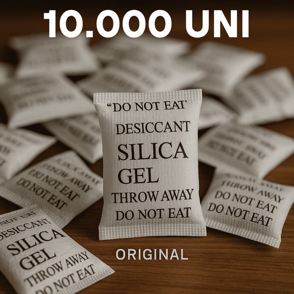 Sílica Gel 10.000 Unidades Sachê 1g Umidade Antimofo Desumidicador de Ambiente Original Atacado