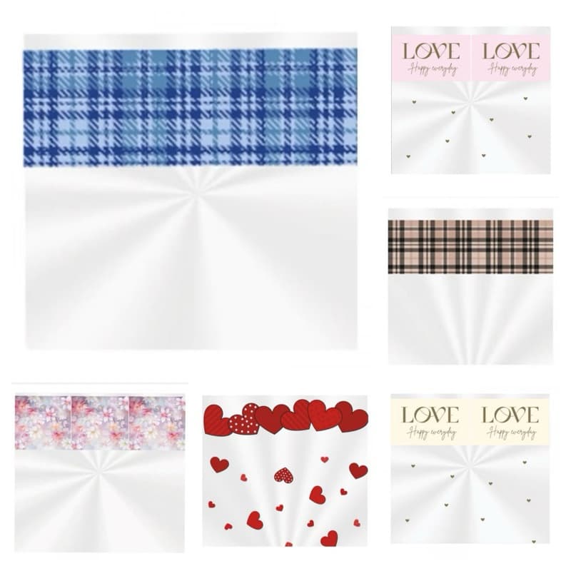 Saco Transparente 45X59 cm Decorado/estampado para Cesta com 50 unidades