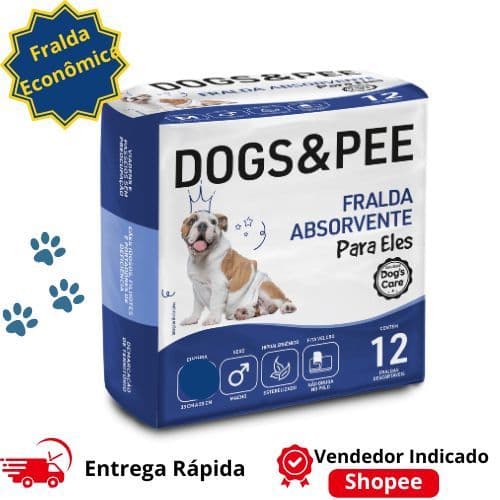 Fralda Pet Macho, Slim ,12 unidades -tamanho G, confortável e higiênica ,Envio Imediato