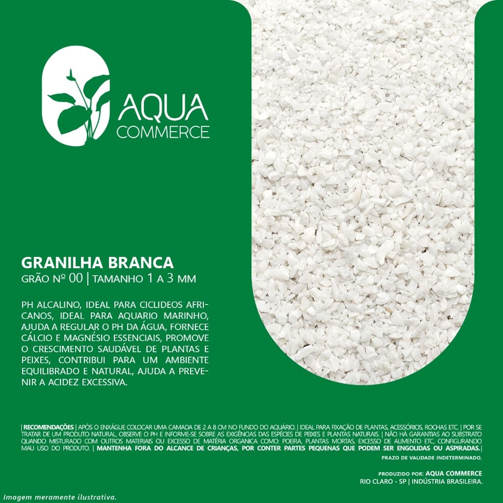 2Kg Granilha Branca Pedrisco Jardim Decoração Pedra