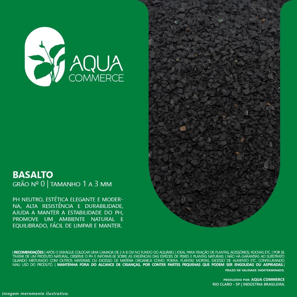 3Kg Basalto Substrato Aquário, Lago, fonte, Plantado Plantas