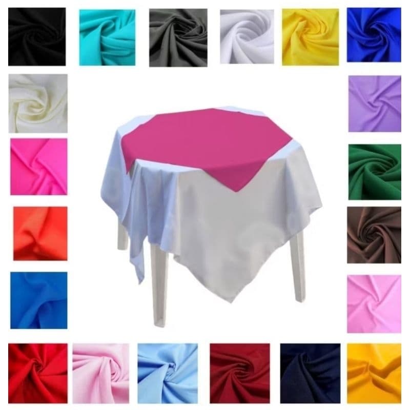 kit c10 toalha de mesa cobre manchas Oxford super luxo 0,75×075 cmP/festas ,casamento, chá revelaçãoe buffet.