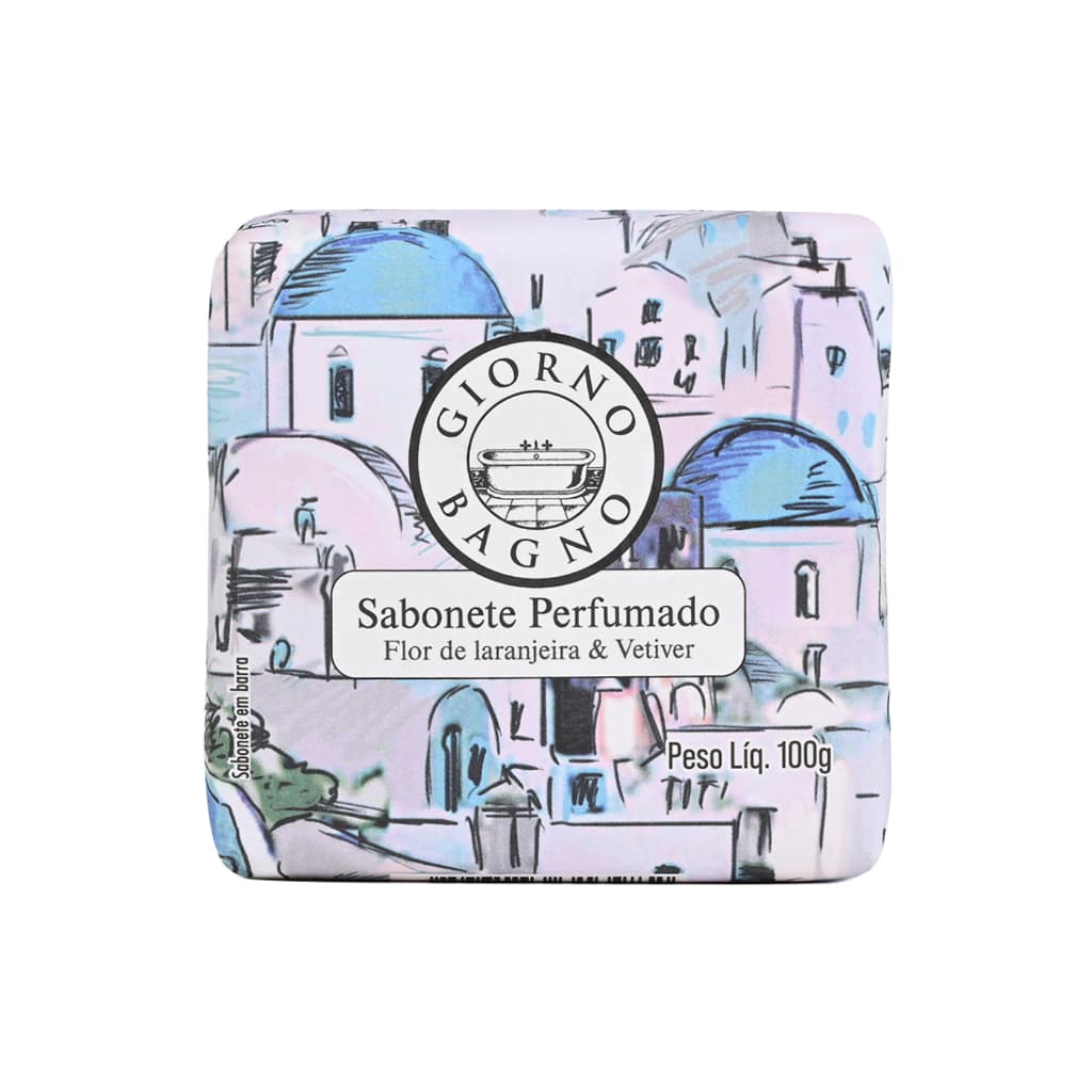 Sabonete Flor de Laranjeira e Vetiver 100g - Giorno Bagno