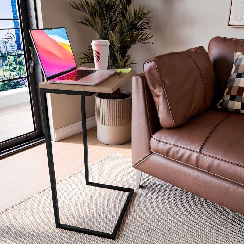 Mesa lateral de sofá e cama para notebook
