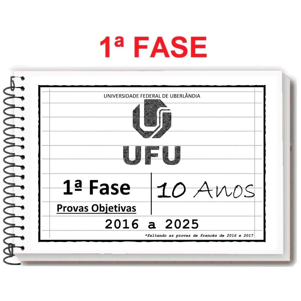 UFU - 1ª FASE 2025/2026 - Caderno de Provas + Gabarito
