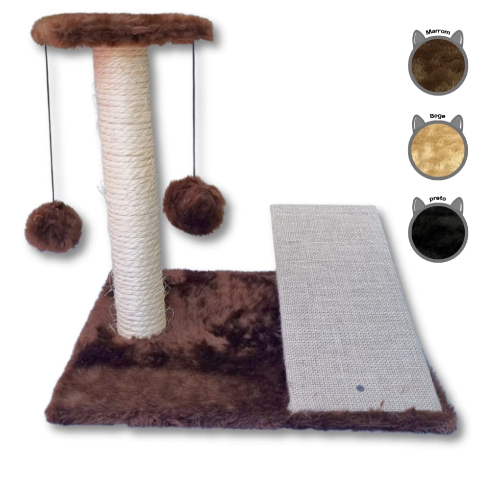 Arranhador de Gato Brinquedo para gatos Duplo Rampa Guizos cama de Gato