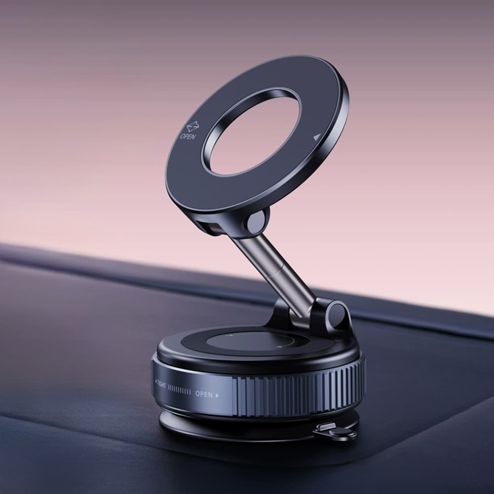 Suporte Magnético Forte Para Telefone Carro Design Dobrável 360 ° A Vácuo Ajustável multicenários