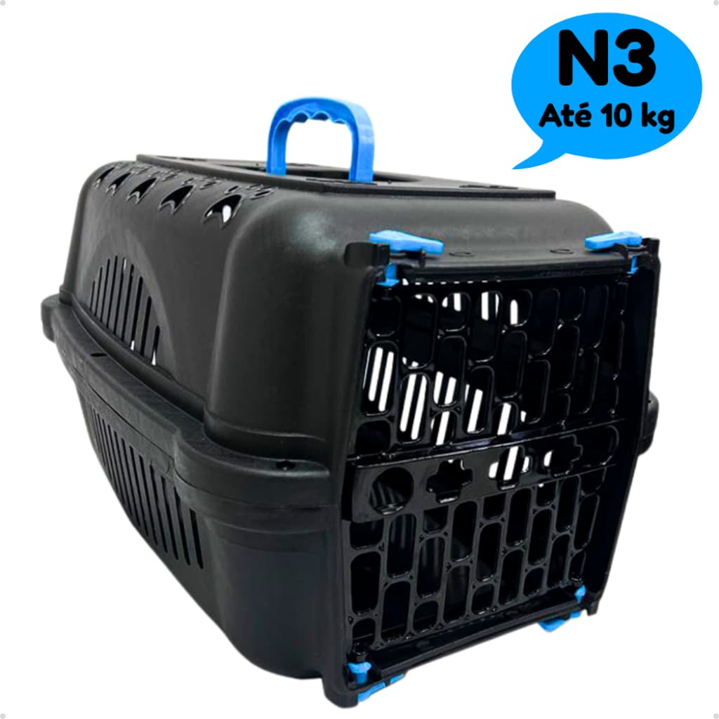Caixa De Transporte Pet Para Cães Gatos Coelhos N3 - Durapets