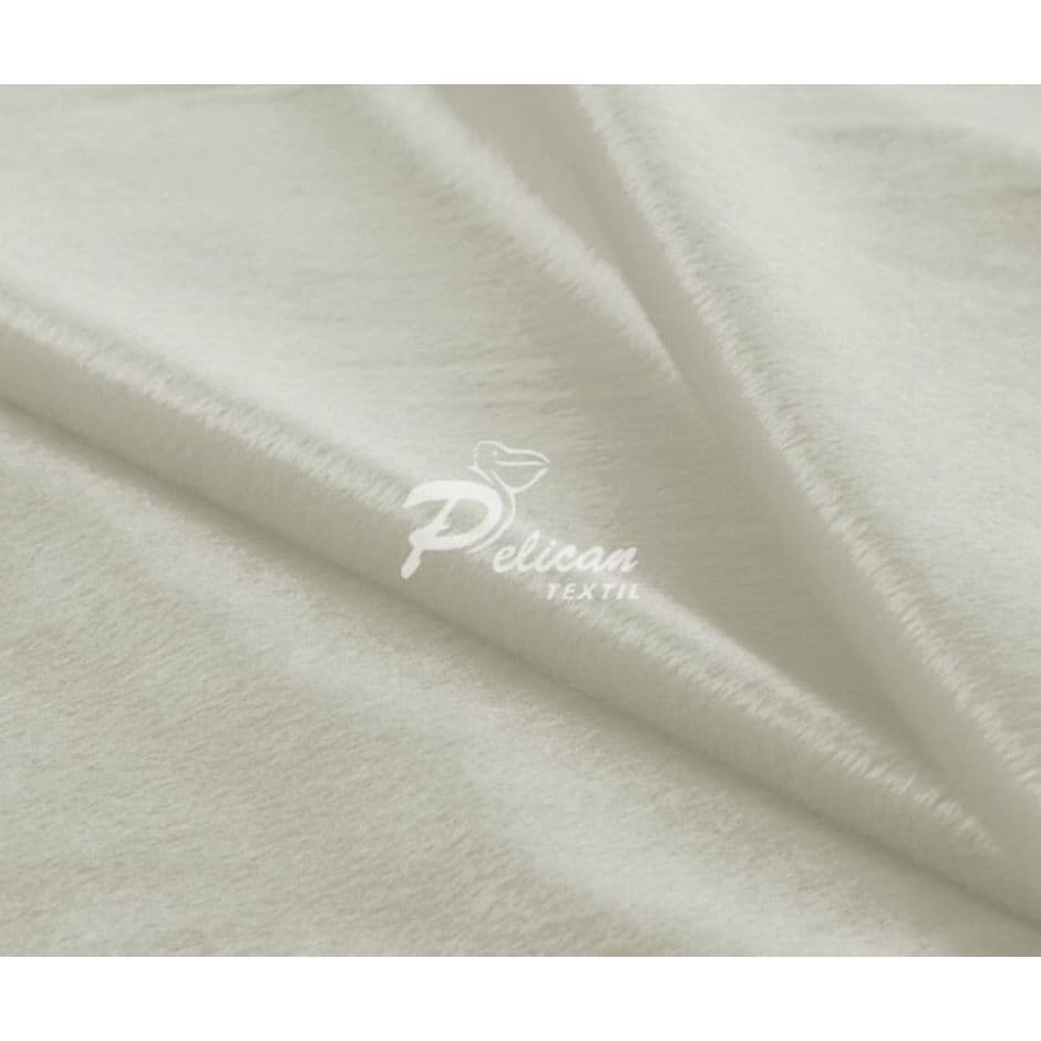 Tecido Velboa Liso Largura 1.00m por 1.50m Cor Branco Baby Pelúcia Baixa
