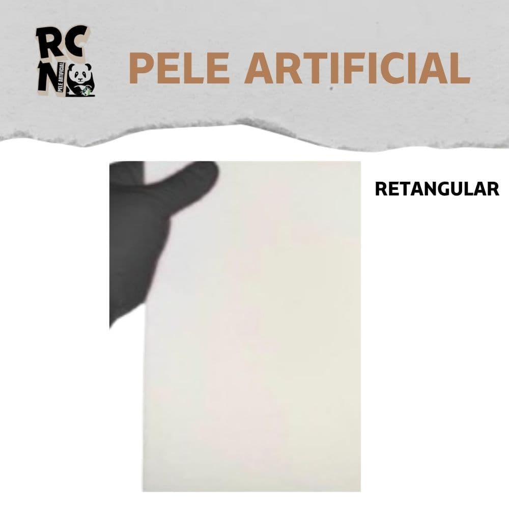 Pele artificial para treino tatuagem retangular para treino de tattoo e micropgmentação