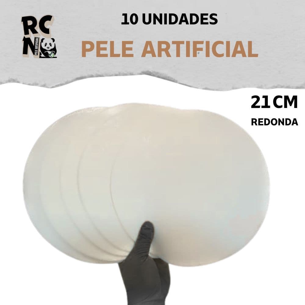 Kit 10 unidades Pele artificial 21cm, para treino de tatuagem , treino micropigmentação tattoo
