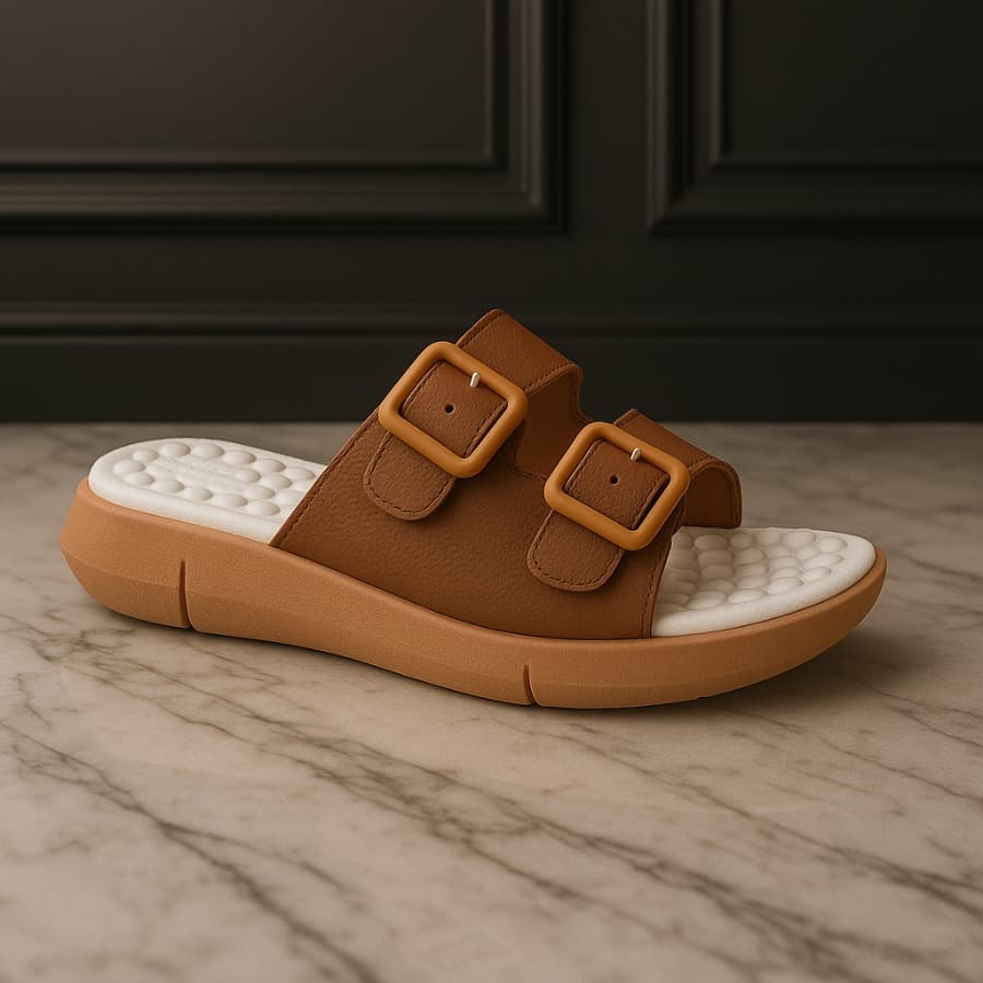 Chinelo Ortopedico Feminino Esporão Massageador Macio Sandalia Papete Chinelo Rasteira Confortável