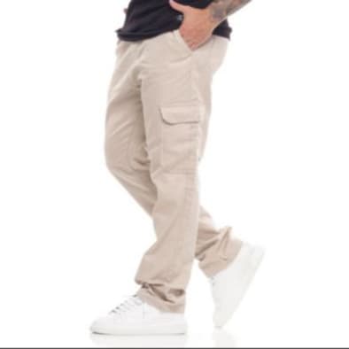 Calça Cargo Masculina Cintura Elastica e Cordão Ajustavel Skateboard