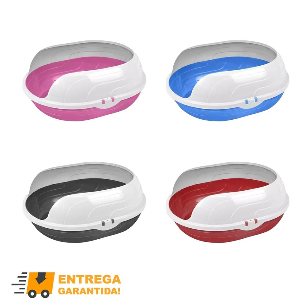 Caixa de Areia sanitária Bandeja Higiênica para Gato Furacão Pet (Bandeja Higienica)