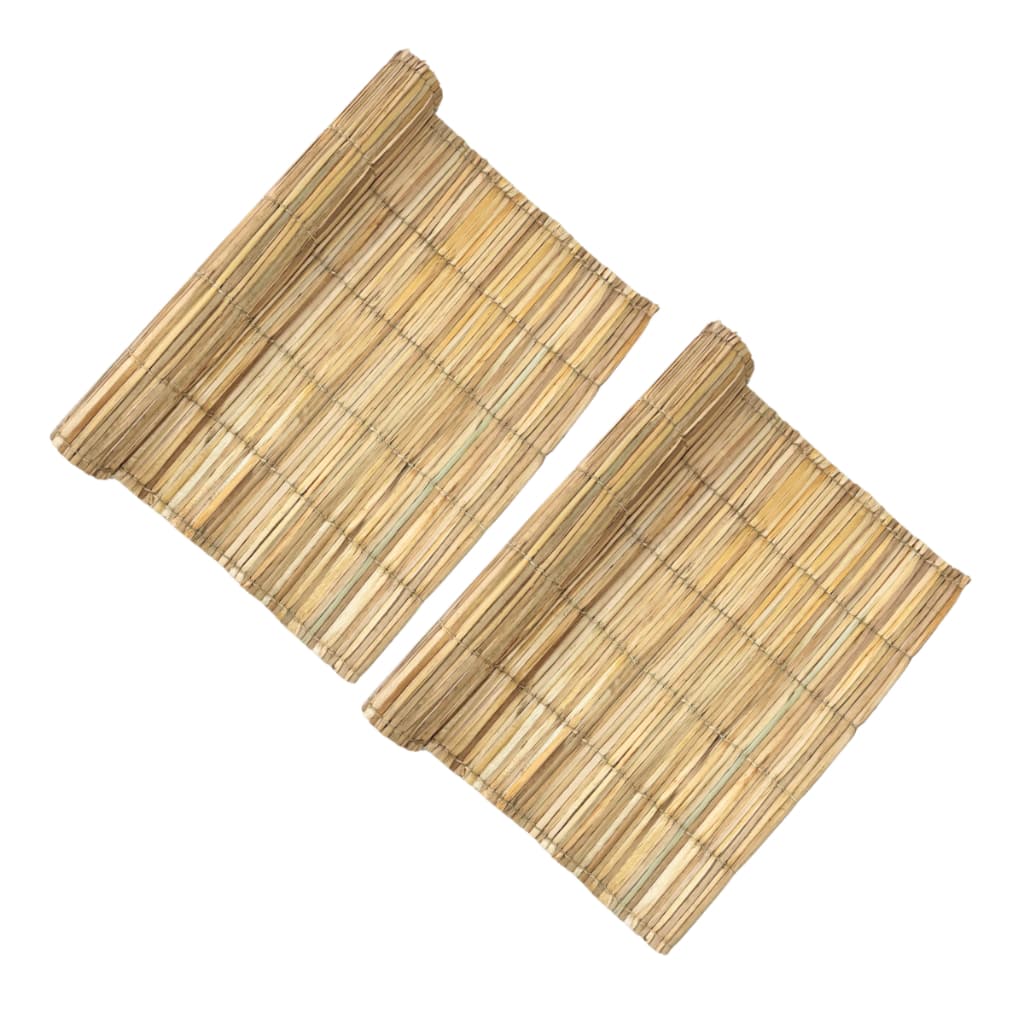 Kit 2 Esteira Palha 1.70mx1.00m Forro Praia Tapete Cortina Alta Qualidade