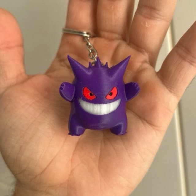 Pokemon Gengar miniatura fantasma brilha colecionável